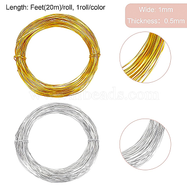 2Rolls 2 Colors Aluminum Wire(AW-BC0003-35B)-2