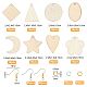 DIY Wood Dangle Earring Making Kits(DIY-NB0005-50)-5