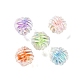 UV Plating Rainbow Iridescent Acrylic Beads(OACR-H112-16C)-1