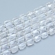 naturelles cristal de quartz brins de perles(G-L552D-15B)-1