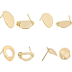 Brass Stud Earring Findings(KK-BC0006-45G)-1