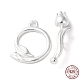 925 Sterling Silver Toggle Clasps(STER-D005-08S)-1