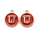 Golden Plated Alloy Enamel Charms(ENAM-S118-03U)-1