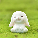 Resin Standing Rabbit Statue, for Lawn Garden Table Home Decoration, 30x30mm(FIND-SZC0011-171)