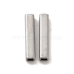 Non-Tarnish 304 Stainless Steel Beads, Rectangle, Stainless Steel Color, 15x3x3mm, Hole: 1.7x1.7mm(STAS-H179-04B-P)