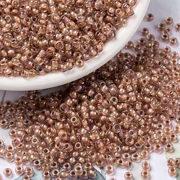MIYUKI Round Rocailles Beads, Japanese Seed Beads, 8/0, (RR3734), 3mm, Hole: 1.1mm, about 19000~20500pcs/pound