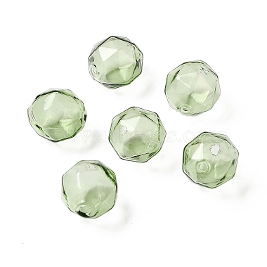 Dark Sea Green Round Glass Beads