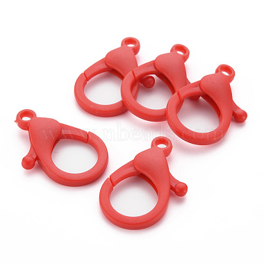 Red Others Plastic Lobster Claw Clasps