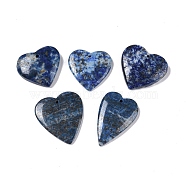 Natural Lapis Lazuli Pendant, Heart, 23~31.5x21~27x3~6mm, Hole: 1.4mm(G-Q164-01)