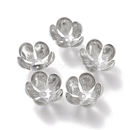 304 Stainless Steel Bead Caps, 5-Petal, Flower, Stainless Steel Color, 13x13x6mm, Hole: 1.5mm(STAS-K194-14P)