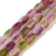 Natural Dyed Jade Beads Strands, Oval, Purple, 11.5~12x7.5~8mm, Hole: 0.8mm, about 29~32pcs/strand, 12.99''~15.16''(33~38.5cm)(G-M402-A01-03)
