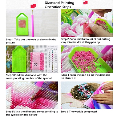 kits de stickers diamant peinture bricolage pour enfants(DIY-G115-04A)-2