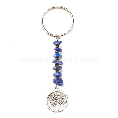 Natural & Synthetic Gemstone Beaded Keychains(KEYC-JKC00304)-2