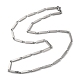 201 ожерелья-цепочки из нержавеющей стали для мужчин и женщин(NJEW-G112-07C-P)-1