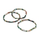 Естественные индийские браслеты простирания агата бисером(BJEW-A117-A-46)-1