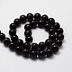 Natural Obsidian Round Beads Strands(G-E329-6mm-37)-2