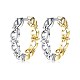 Brass Cubic Zirconia Hoop Earrings(EJEW-BB70426)-1