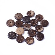 Coconut Beads, Donut, Coconut Brown, 15x3mm, Hole: 3mm(COCO-I002-013A)