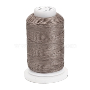 Waxed Polyester Cord, Flat, Rosy Brown, 1mm, about 76.55 yards(70m)/roll(YC-E011-A-06)