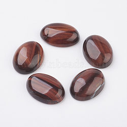 Natural Red Tiger Eye Flat Back Cabochons, Oval, 40x30x8.5mm(X-G-G741-30x40mm-13)