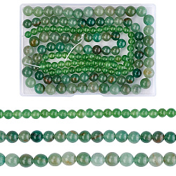 3 Strands 3 Style Natural Green Aventurine Beads Strands, Round, 1strand/style(G-YS0001-07)