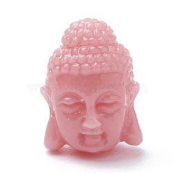 Synthetic Coral Beads, Dyed, Buddha, LightSalmon, 15~16x12x12mm, Hole: 1.5mm(CORA-Q033-08G)