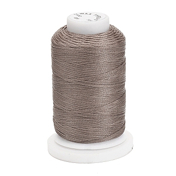 Waxed Polyester Cord, Flat, Rosy Brown, 1mm, about 76.55 yards(70m)/roll