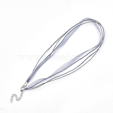 Изготовление ожерелья из вощеного шнура и органзы(NCOR-T002-319)-2