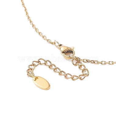 Alloy Enamel Rose with Butterfly Lariat Necklaces with 304 Stainless Steel Chains(NJEW-JN04321)-3