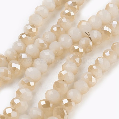 6mm Linen Rondelle Glass Beads
