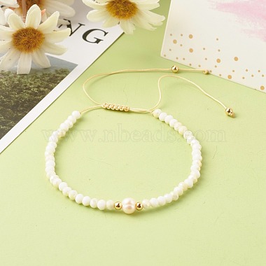 Ensemble de bracelets de perles tressées en fil de nylon réglable(BJEW-JB06450)-5