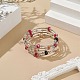 Glass Beads Five Loops Wrap Bracelets(BJEW-JB09056-02)-2