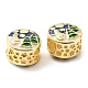 Christmas Brass Enamel European Beads(KK-M247-25G)-3
