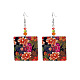 Acrylic & Glass Dangle Earrings(FS-WG5F1EE-01)-5