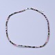 Natural Tourmaline Beaded Necklaces(X-NJEW-K114-A-A15)-1