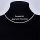 925 Sterling Silver Thin Dainty Link Chain Necklace for Women Men(JN1096A-01)-2