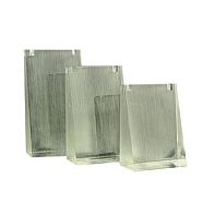 Organic Glass Necklace Displays Sets, White, 59x29~30x85~115mm(NDIS-E006-5A)