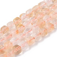 Natural Citrine Beads Strands, Faceted, Cube, 4~5x4~5x4~5mm, Hole: 0.8mm, about 92~105pcs/strand, 14.96~15.35 inch(38~39cm)(G-N342-135)