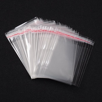 Rectangle OPP Cellophane Bags, Clear, 120x80mm, Unilateral Thickness: 0.035mm, Inner Measure: 9x8cm