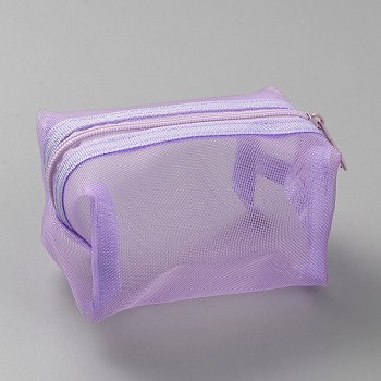 Nylon Storage Bags, Rectangle, Medium Purple, 10.5x5.5x7.2cm