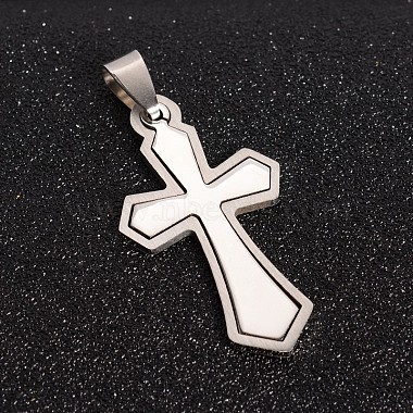 Stainless Steel Color Cross 201 Stainless Steel Pendants