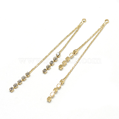 Brass Coreana Chain Tassel Big Pendants(X-KK-T032-167G)-2