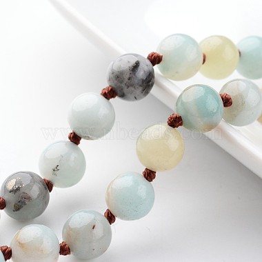 Natural Flower Amazonite Necklaces(X-NJEW-D264-01)-2