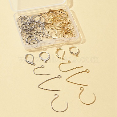 48Pcs 12 Style 304 Stainless Steel Leverback Earring Findings & Earring Hooks(STAS-FS0001-28)-2