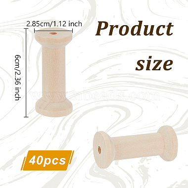 Wood Thread Bobbins(TOOL-WH0125-106C-01)-2