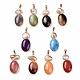 Natural Agate with Natural Shell Pendants(G-G990-01A-KCG)-1