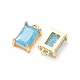 Brass Pave Cubic Zirconia Charms(CU-K002-40G-B)-2