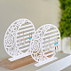 Detachable Hollow Round Acrylic Earring Display Stands(EDIS-WH0029-47)-6
