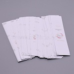 Paper Self-Adhesive Paper Stickers, Rectangle with Word, Pink, 150x30x0.3mm, 50pcs/set(DIY-WH0214-89B)