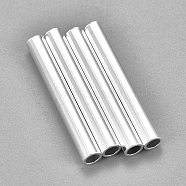 304 Stainless Steel Tube Beads, Silver, 30x7mm, Hole: 6mm(STAS-O098-07S-06)